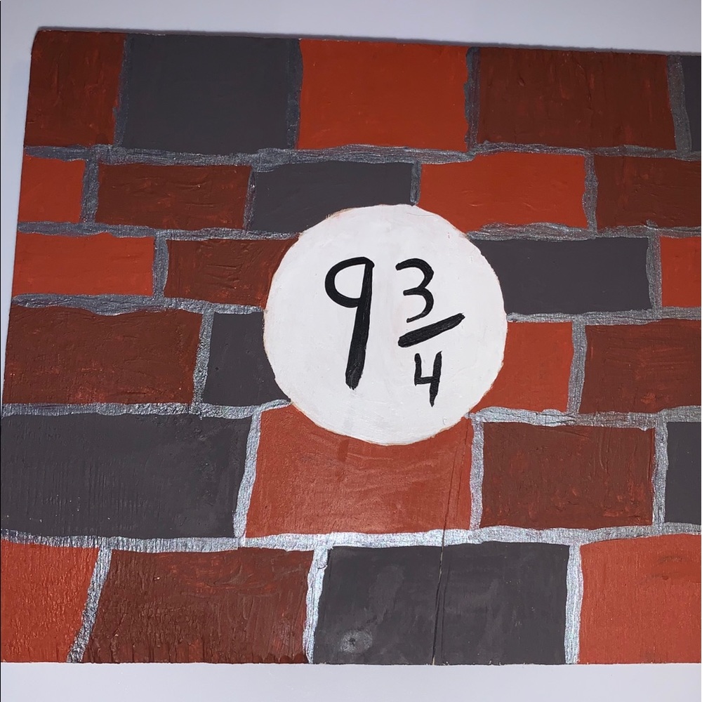 Painted Wood-Block Harry Potter theme